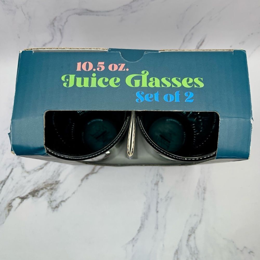✨ NWT✨ TMD Holdings 10.5 oz Juice Glasses - Set of 2          - Picture 2 of 9